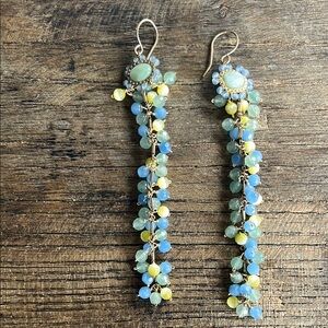 Elegant Multi-Color Beaded Earrings